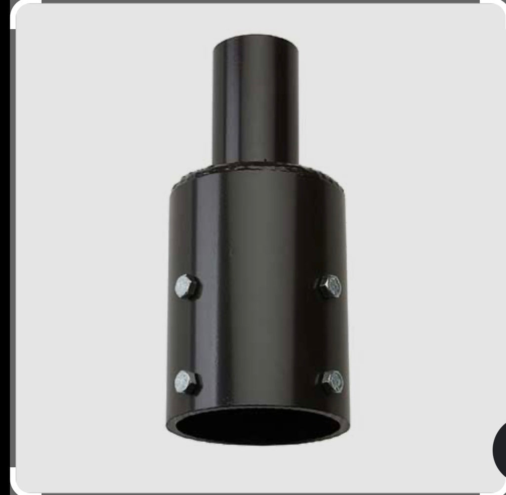 4-Inch round pole tenon adapter