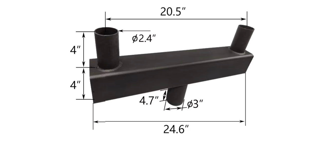 Square bull horn