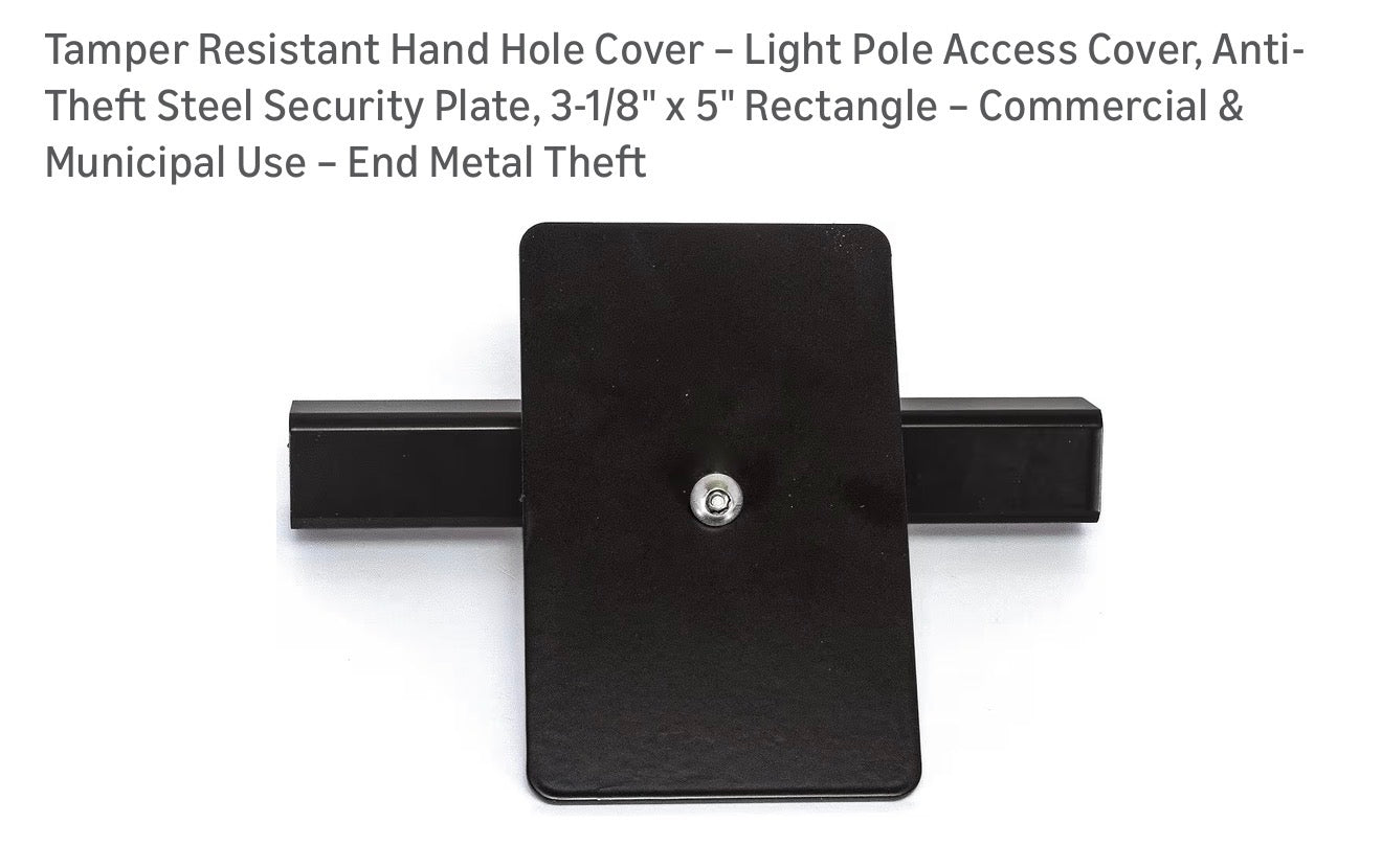 Light pole hand hole cover