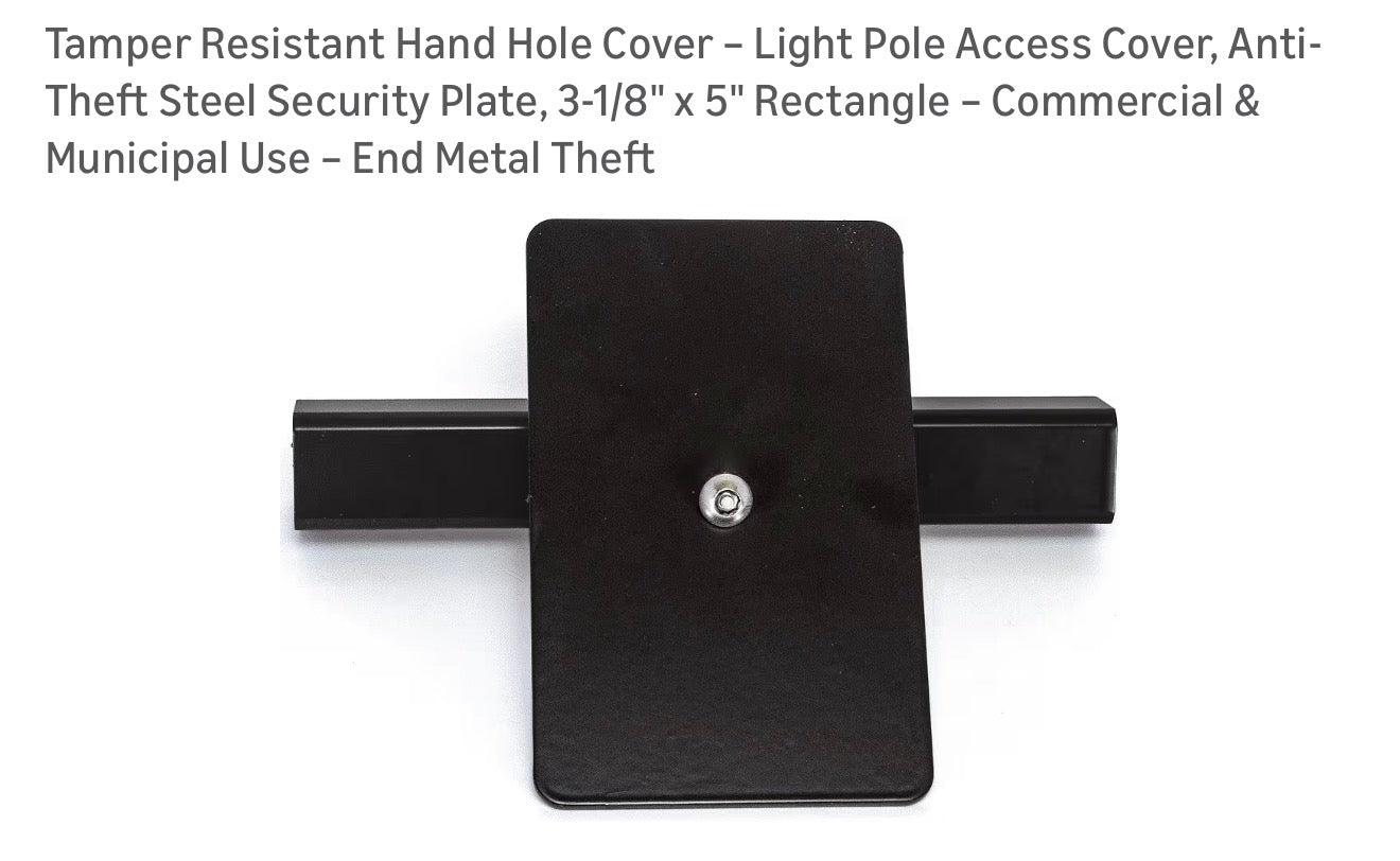Light pole hand hole cover